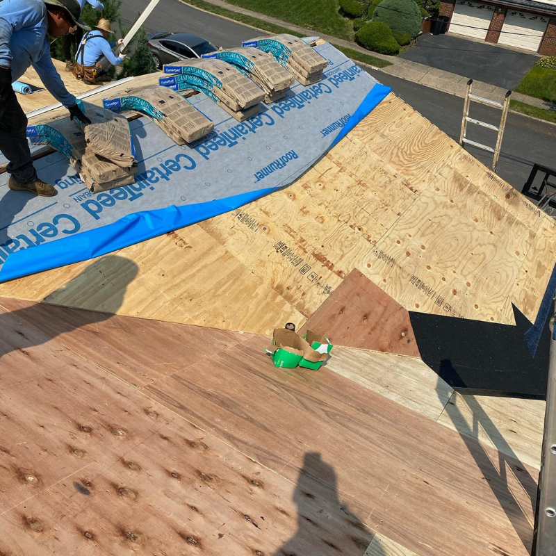 New siding installation on a residential property in Totowa, NJ​